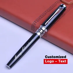 Luxury Metal Ballpoint Pen Sculpture Pattern Roller Pen Office  Stationary 0.7mm Business Writing Customized Name Text Logo Gift