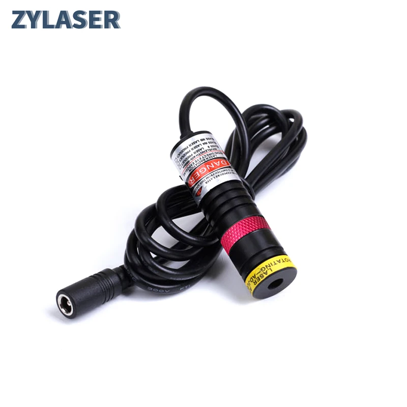 Plastic Lens 18X65mm Focusable 635nm Red Line/Cross Line Laser Diode Module with Adapter&EU Holder for Positioning Cutting