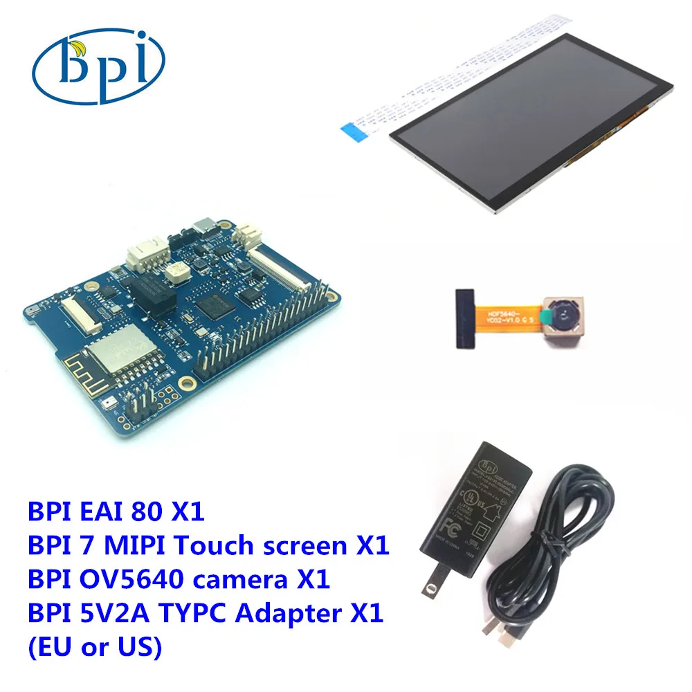 

Banana PI BPI EAI 80 Board +7 Inch Touch Screen + OV5640 Camera Module+ Adapter Kit