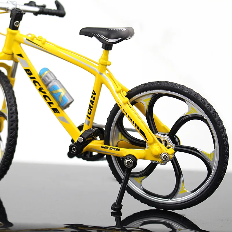 Mini modelo de bicicleta de liga de metal, simulação fundida, adulto, dedo, estrada, corrida, brinquedo, coleção fundida, brinquedos de presente para crianças