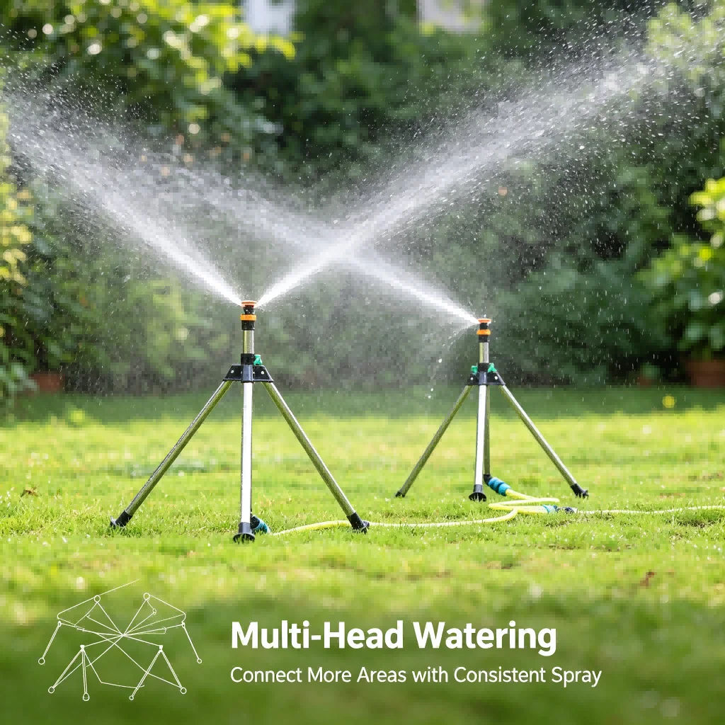rotating-hydraulic-sprinkler-for-wide-area-for-lawn-watering-featuring-scattering-and-atomization-spray-patterns