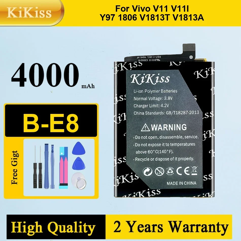 

Аккумулятор Kikiss B-E8 4000 мАч для Vivo V11 V11i Y97 1806 V1813T V1813A