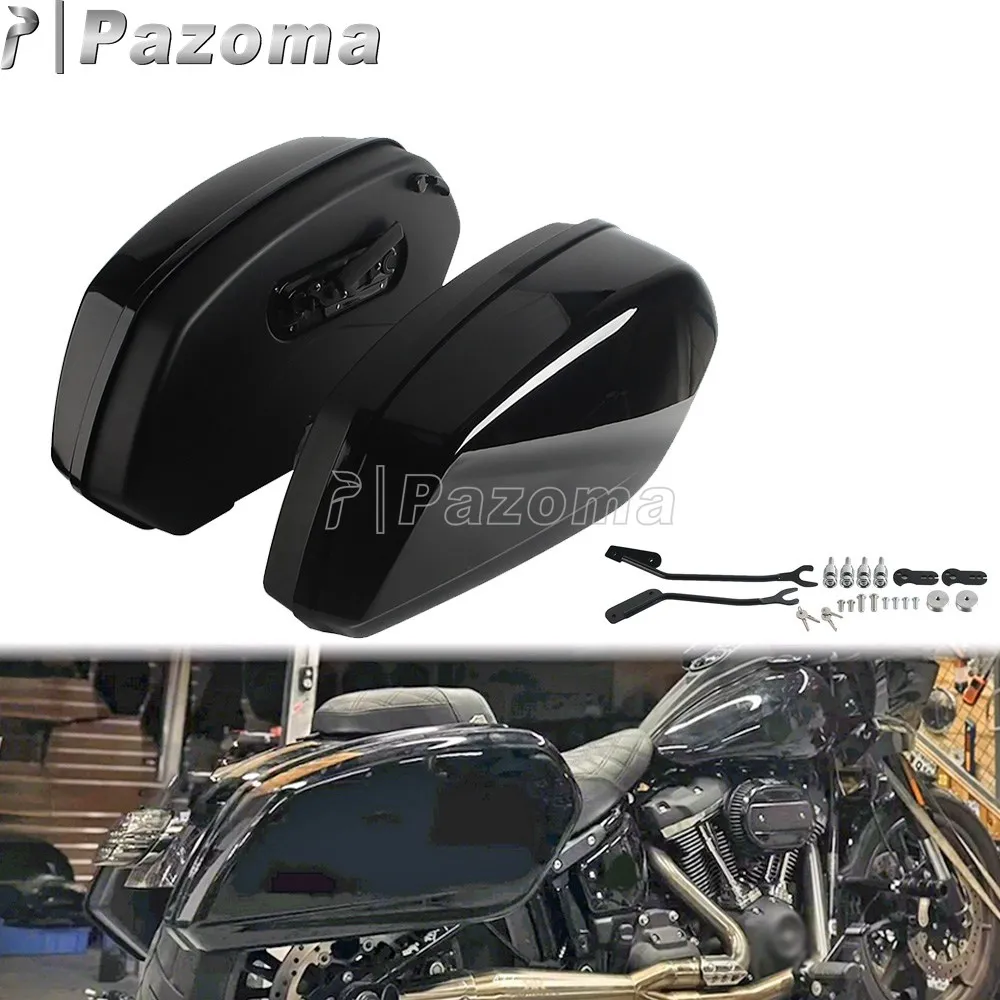 Hard Saddlebag Side Storage Bag Saddle Trunk For Harley Softail Low Rider S ST FXLRS FXLRST 20-24 Low Rider El Diablo FXRST 2022