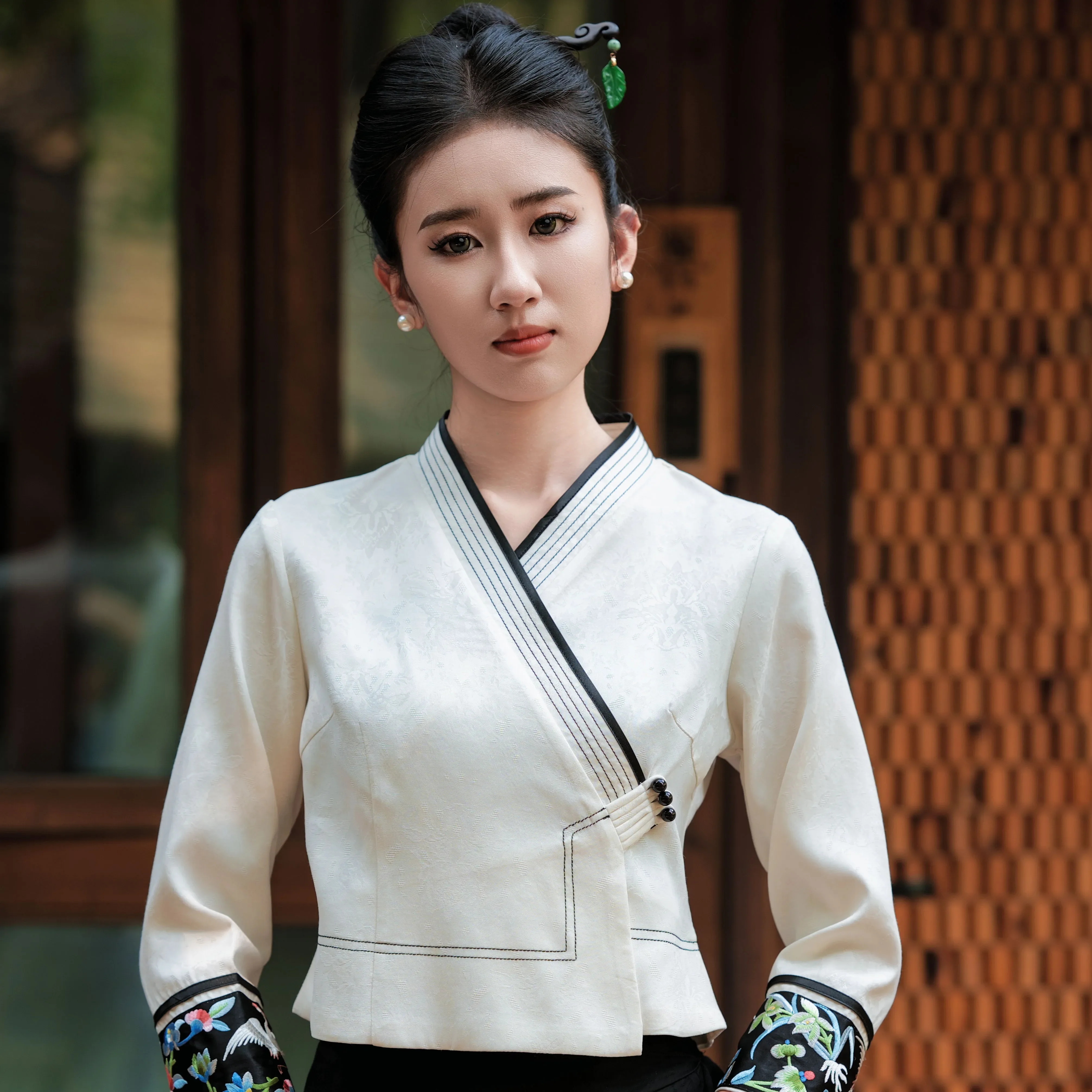 

Thailand Traditional Clothing for Women Slim Fit Elegant Outfit Vietnam Dai Dress chinese style tea clothes hanfu sets N921-1