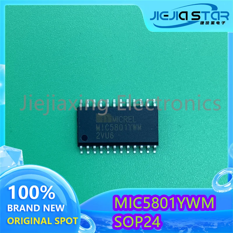 Electronics Integrated Circuit Controller IC, Original, Imported, SOP24 Latch Chip, MIC5801YWM, MIC5801, 3PCs, Free Shipping