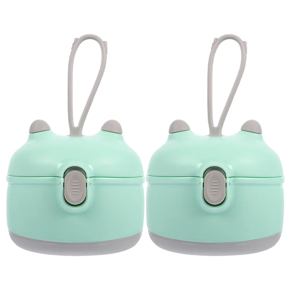 

2 шт. коробка для молока и порошка контейнеры для формул перегородка для путешествий мультяшный домашний полипропиленовый кувшин диспенсер Go