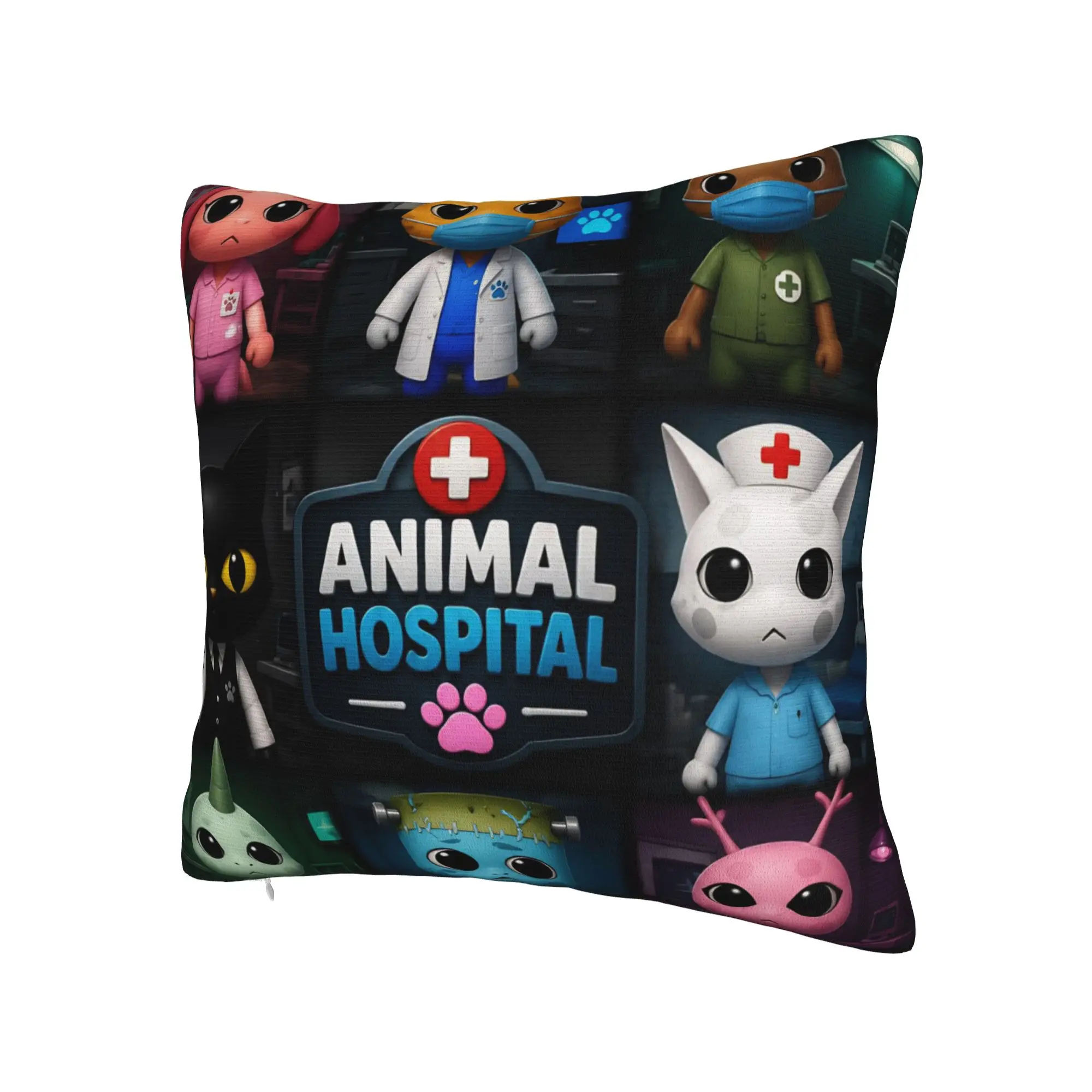 Animals Hospitals Pillowcases Stuff Printed Cushion Cover Decor  Throw Pillow Case Cover Home Multi-Size