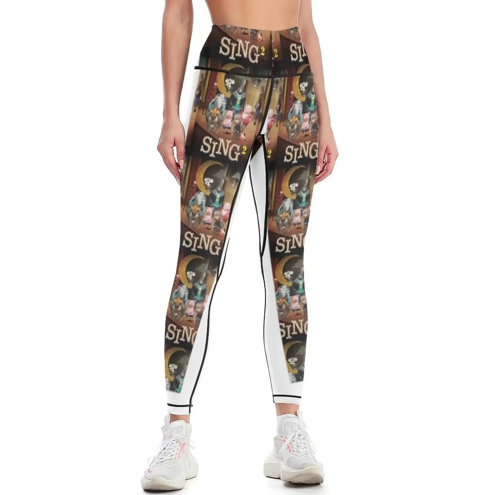 

Sing 2 Poster Leggings Women's sports Jogger pants gym womans Sports female Womens Leggings