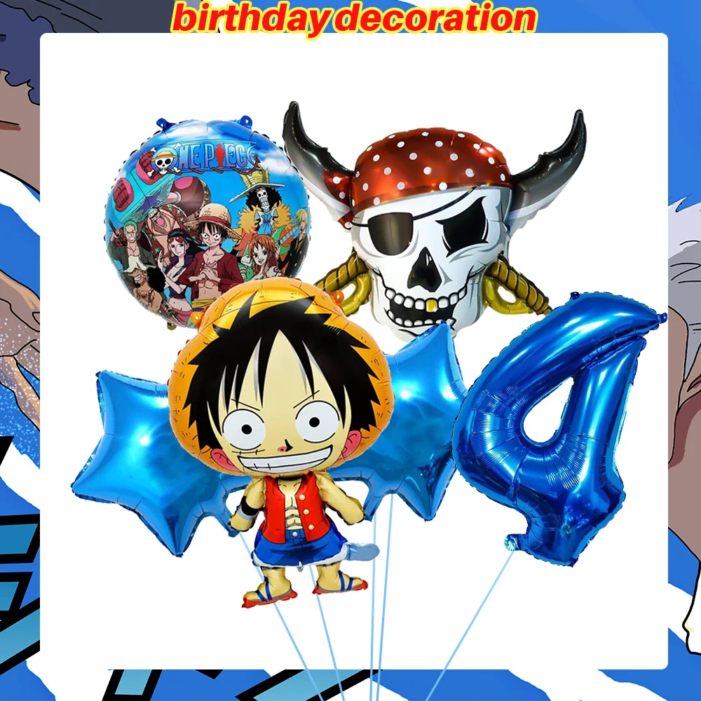 One Piece Geburtstagsparty-Dekorationsset Anime-Figur Luffy Zoro Teller Tischdecke Kuchendekoration Partyzubehör Geburtstagsgeschenke – Detail 37