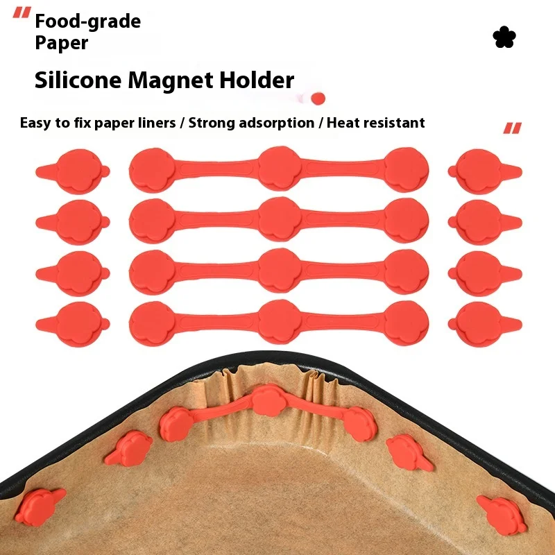 

Магнит для фритюрницы, силиконовая пряжка, фиксированный пергаментный вкладыш, устойчивая к высоким температурам силиконовая пряжка