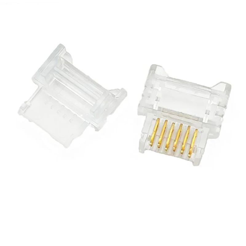 

Совместимость с Lego wedo2.0, шип с кристаллической головкой, датчик двигателя, прозрачный разъем 6P6C, 10 шт.