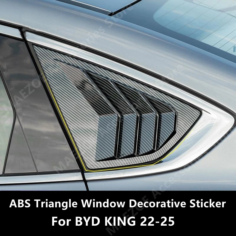 

For BYD KING 22-25 ABS Triangle Window Decorative Sticker,Car Exterior Modification Protection Accessories