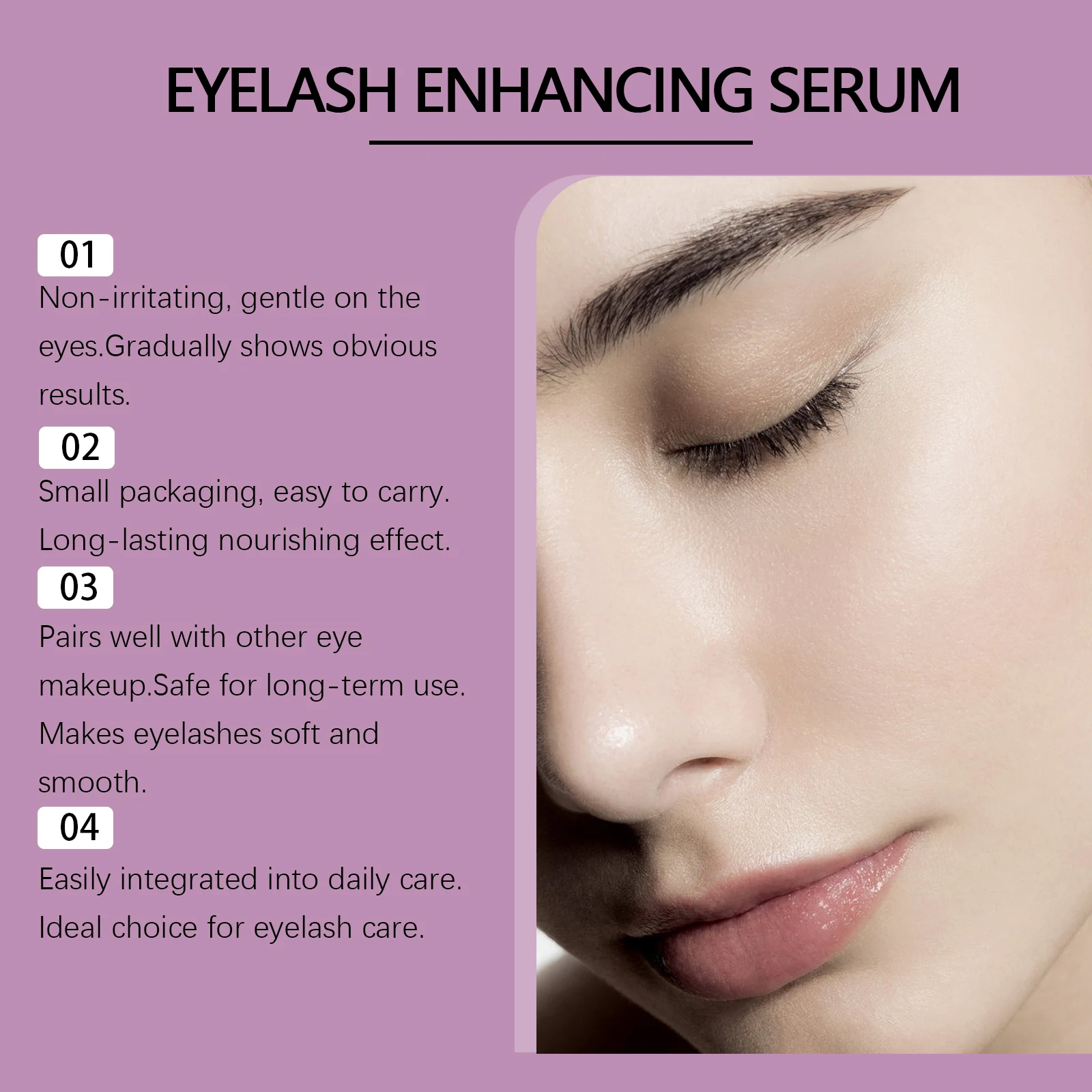 Sérum de croissance des cils, allongeant les cils, maquillage puissant, cils plus épais, recourbé naturel, réparation de levage des cils, améliore l'essence