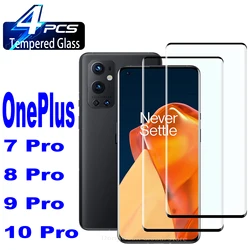 2/4Pcs 3D Curved Ultrasonic Fingerprint Tempered Glass For OnePlus 7 8 9 10 Pro OnePlus 11 12 Screen Protector Glass Film