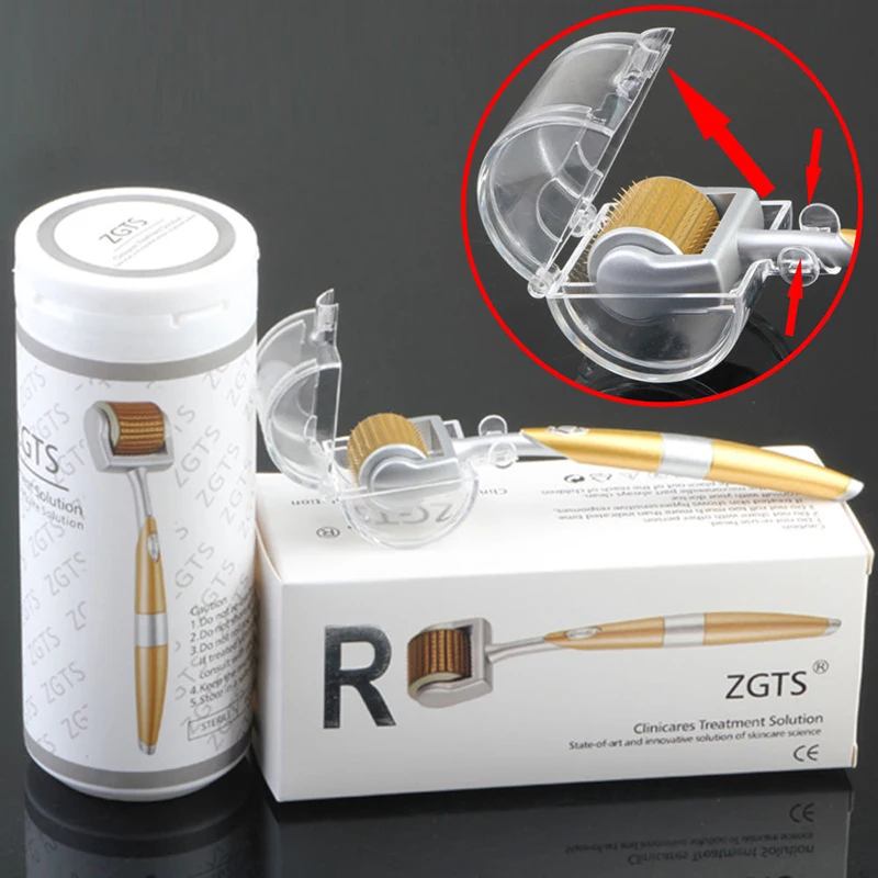 Hot ZGTS 192 Derma Roller Hair-loss Treatment Titanium Needles System For Face Beauty Care Microneedling Professional Dermapen