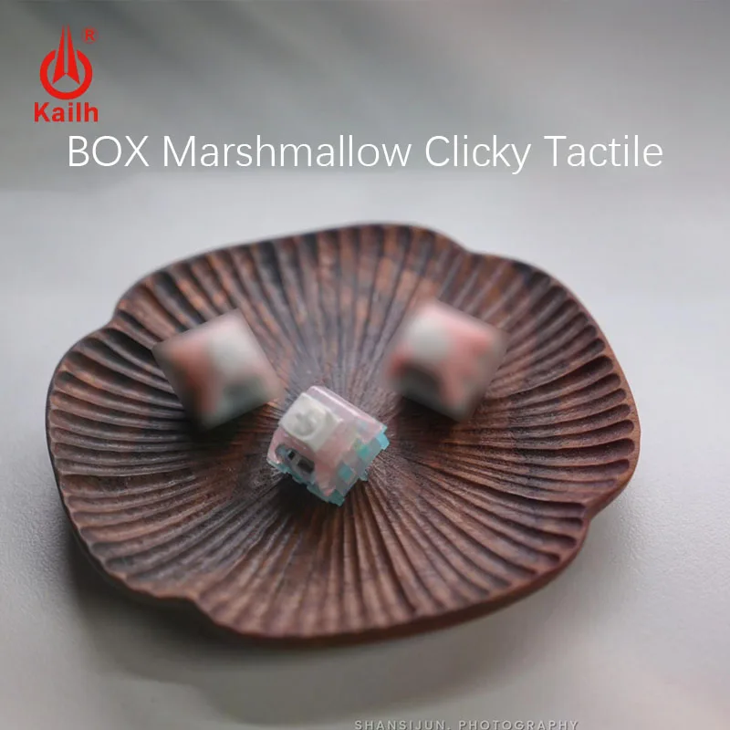 Kailh BOX Marshmallow Clicky Tactile Switch 5 Pin 50g Similar To Blue Switch Full POM Hot Swap Mechanical Keyboard Accessories