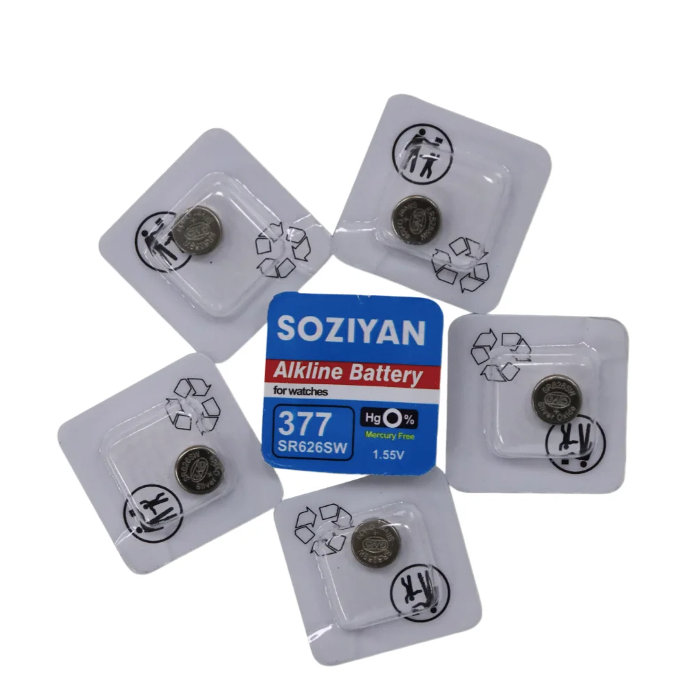 10-100Pcs 1.55V Cell  AG4 377 Button Batteries SR626SW SR626 177 626A LR66 Coin Cell Battery for Watch Toys Clock Remote