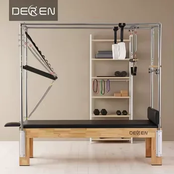 

High Quality Pilates Reformer Durable and Portable Oak Wood Body Adjustable for Gym and Pilates Studio Use