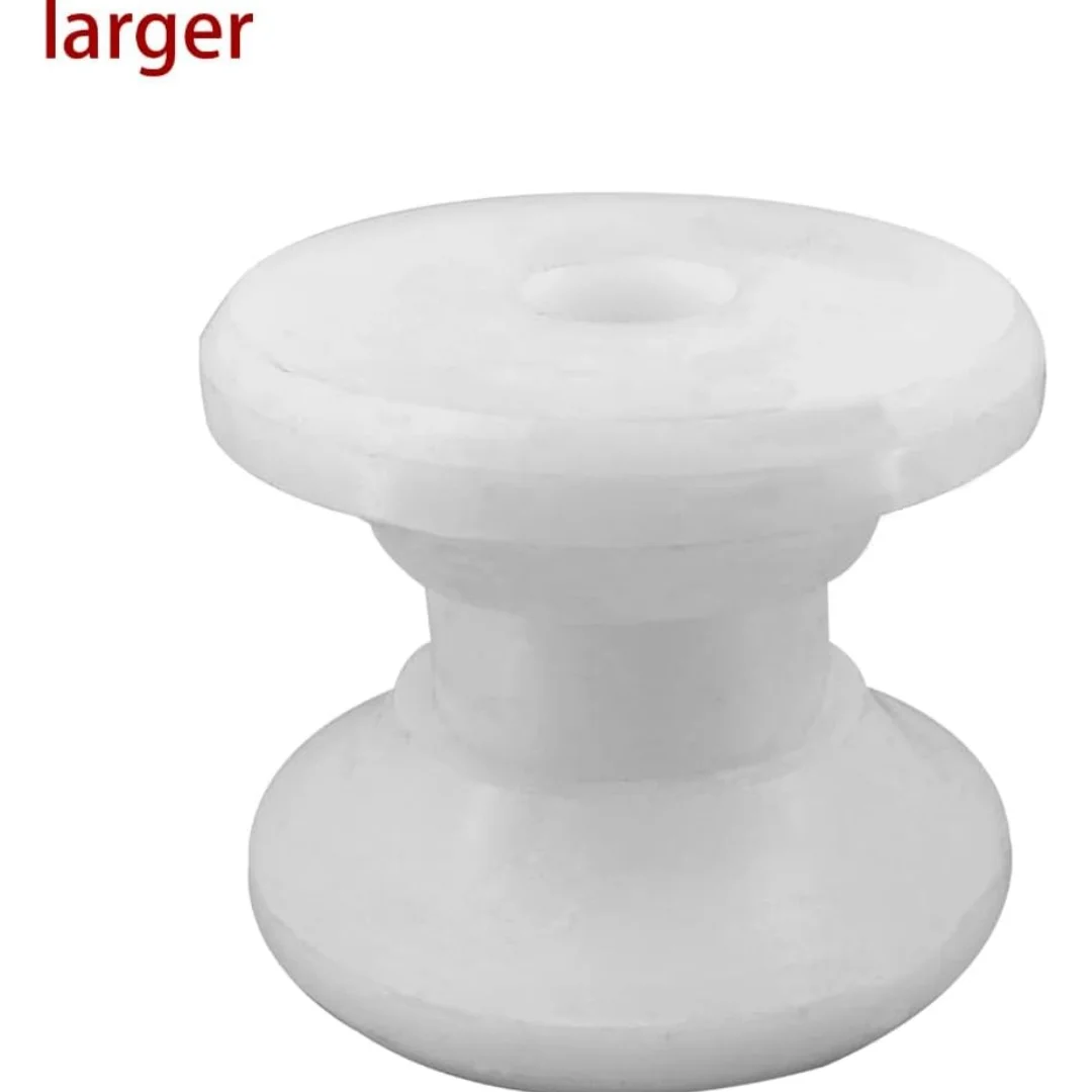 ISURE MARINE 18mm Water White Bow Anchor Roller Replacement Wheels Bow Roller Plastic Pulley for Marines Boats Yachts