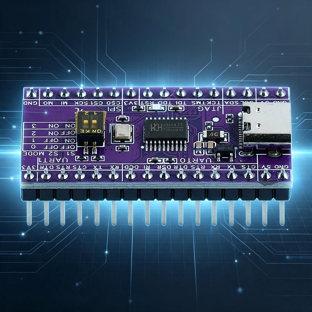CH347T Development Board Module USB to UART/I2C/SPI/JTAG/GPIO Debugger Programmer 480Mbps Type-C