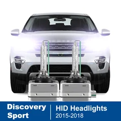 2Pcs HID Xenon Headlight Bulb For Land Rover Discovery Sport 2015-2018 6000K High Low Beam (Only fit original bulb is Xenon)