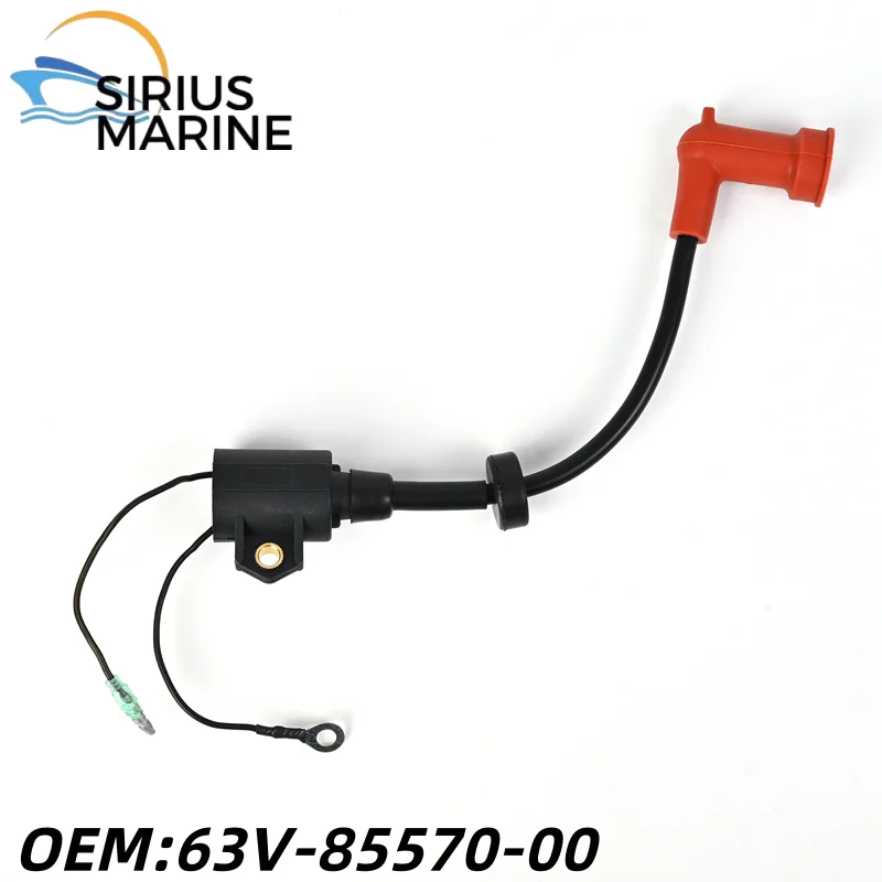 

Детали подвесного мотора для YAMAHA 2-тактная катушка зажигания 9,9/15 л.с. в сборе 63V-85570-00