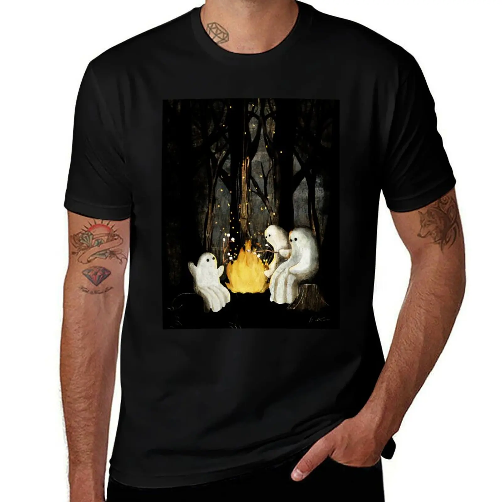 

Marshmallows and ghost stories T-Shirt t shirts for man graphic funny graphic t shirts for man T-Shirt