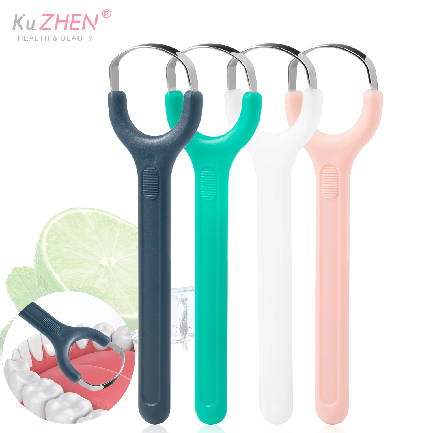 

1 шт. скребок для языка из нержавеющей стали, чистка свежего дыхания, зубная щетка для языка с покрытием, гигиена полости рта, металлический скребок для языка