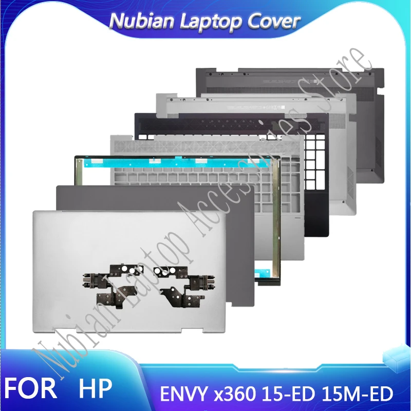 New Top Case For HP ENVY x360 15-ED 15M-ED 15-EE 15M-EE LCD Back Cover Front Bezel Hinges Palmrest Bottom Case L93203-001