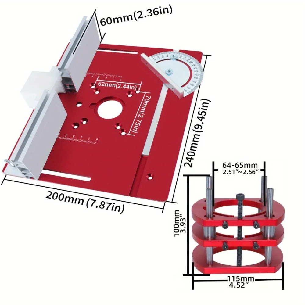 Router Lift and Woodworking Router Table Insert Plate Lift Base Woodworking Engraving Base Tool for Woodworkers