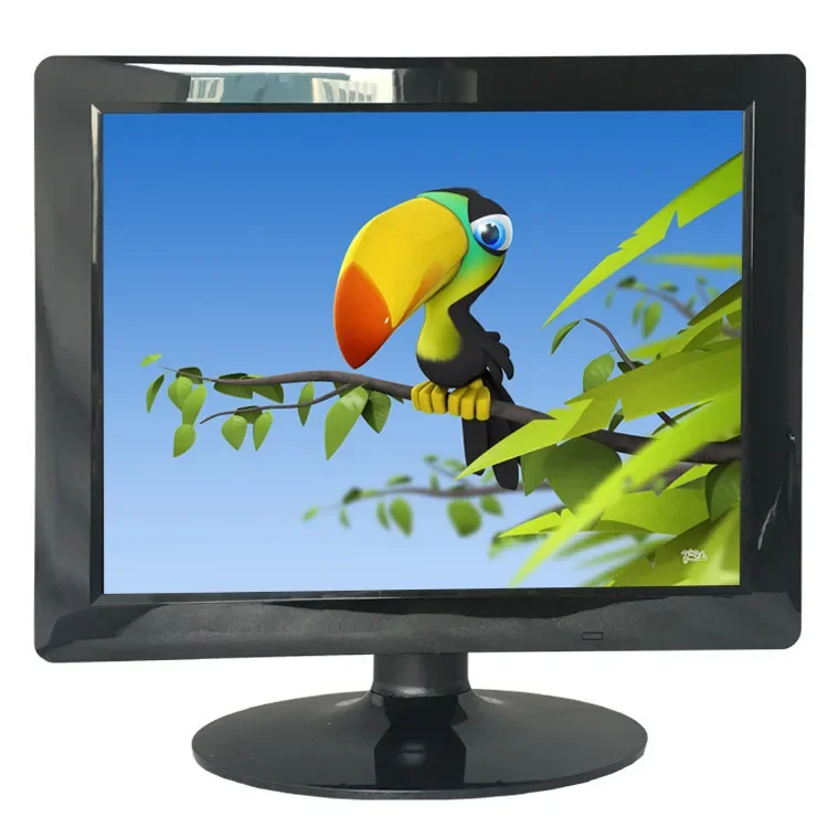 2026 Factory Cheapest 15inch 4:3 1024*768 TFT LED VGA Smart Computer Monitors With AV TV DVI USB