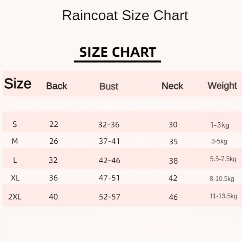 Dog Raincoat Puppy Transparent Rainwear Pet Hooded Waterproof Jacket Clothes Soft PVC Small Dogs Raincoat Puppy Rain Poncho