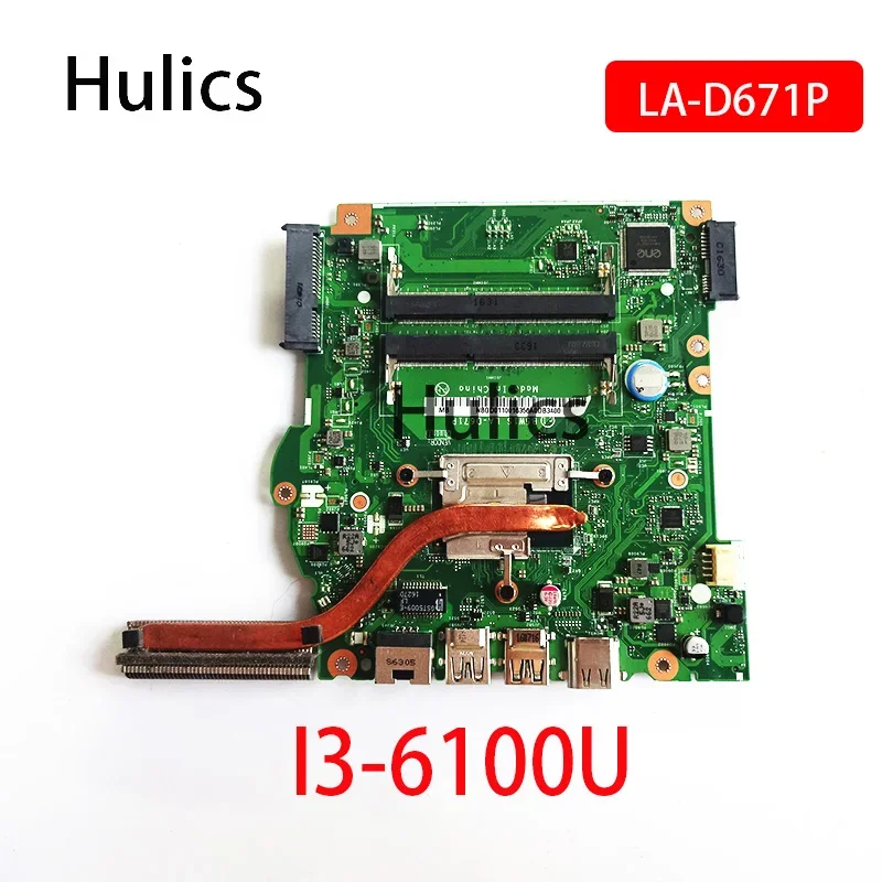 Hulics Used B5W1S LA-D671P NBGD011001 NB.GD011.001 For ACER Aspire ES1-572 Laptop Motherboard SR2EU I3-6100U CPU L