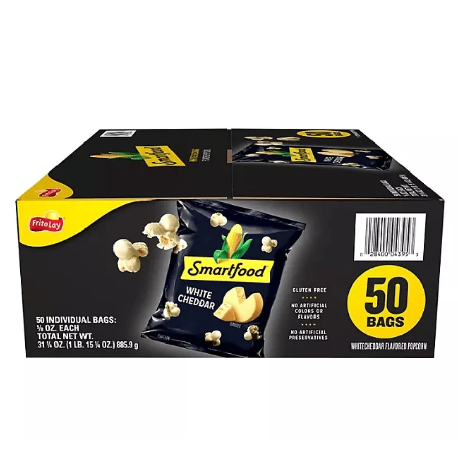 

Smartfood White Cheddar Cheese Popcorn 0.625 oz. 50 pk.