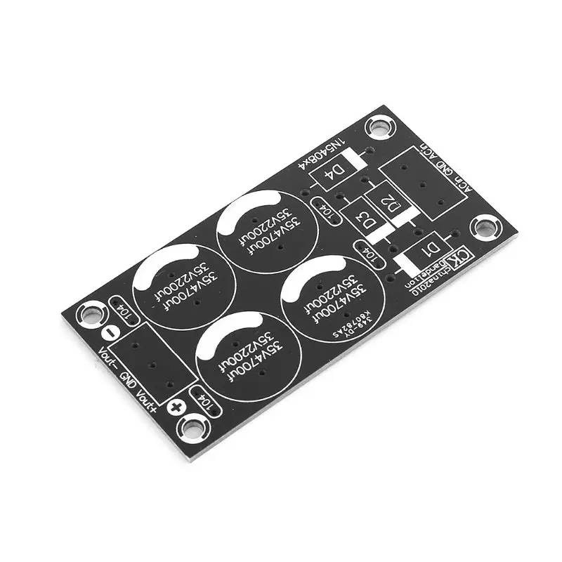 Placa fonte alimentação filtro retificador amplificador placa dupla PCB potência dupla