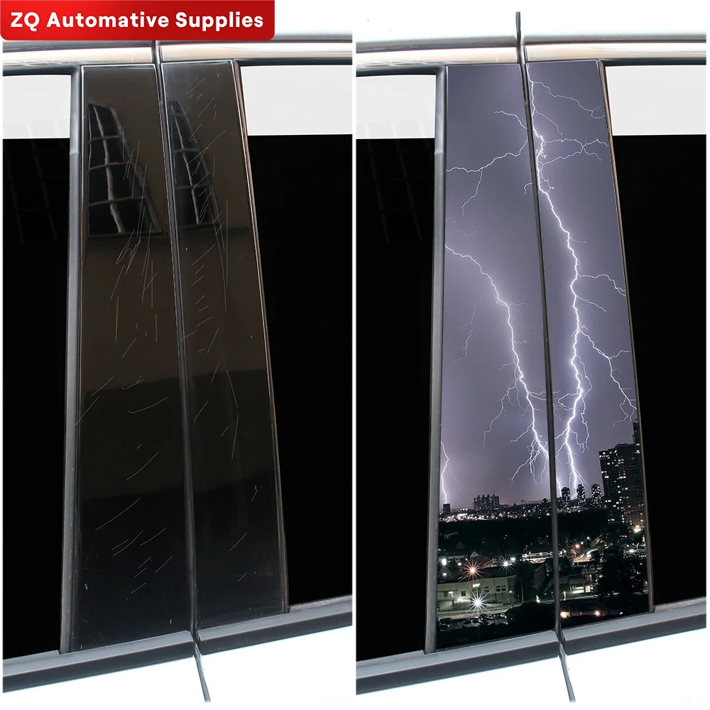 Lightning Car Stickers Auto B-Pillar Waterproof Decoration Cover Scratches Sunscreen Car Doors Pillar Vinyl Decals Accessories