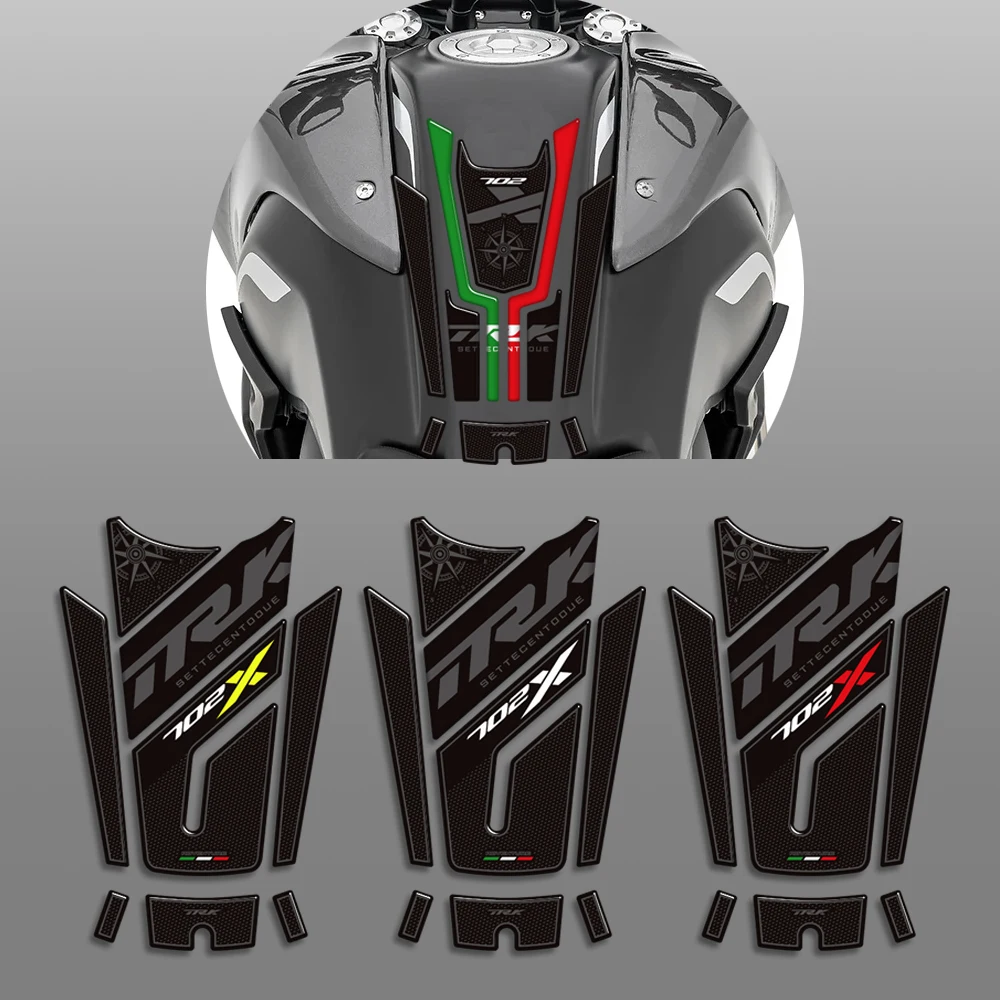 

For Benelli TRK 702 X 702X Adventure 2023 2024 Motorcycle Tank Pad Stickers Kit 3D Epoxy Resin Protective Waterproof Decals
