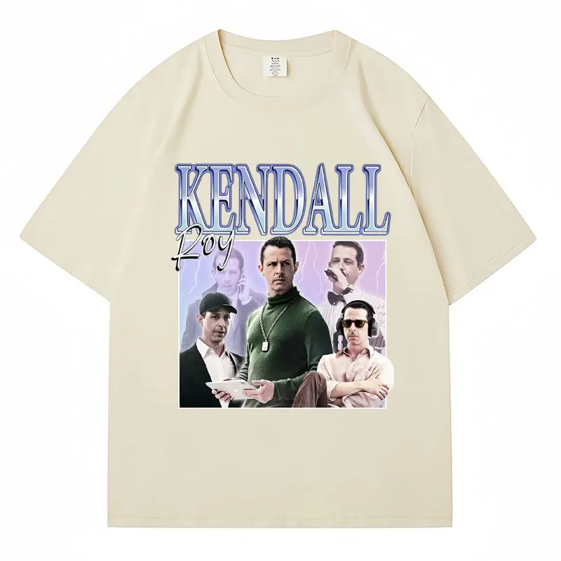 Kendall Roy Graphic T Shirt Succession Logan Homage Tv Show Krótki rękaw Moda Męska Damska Casual 100% Bawełna T-shirty Prezenty