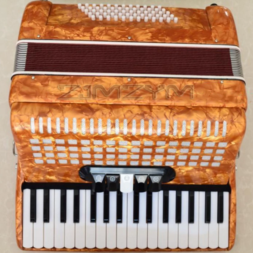 Adult Children Keyboard Instrument Accordion High-End Professional Performance 60-Bass 34-Key 5 Voice Change For Beginner