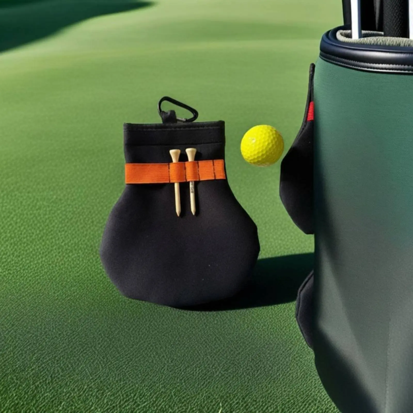 

Sport Tee Holder Bag Portable Attach-on Sport Accessory Bag for Golfers