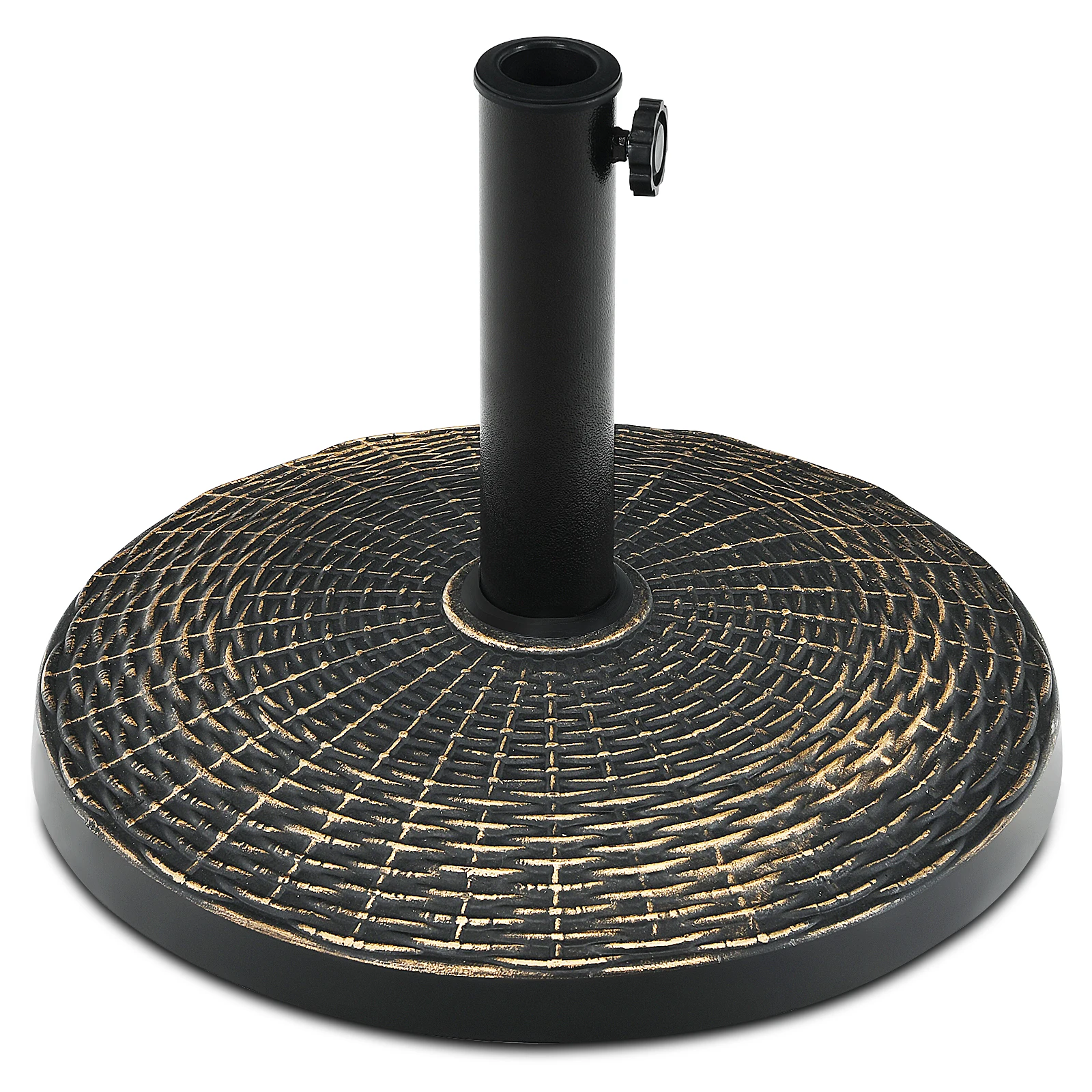 

26.5lbs Patio Market Umbrella Base Stand Heavy-duty Resin Round