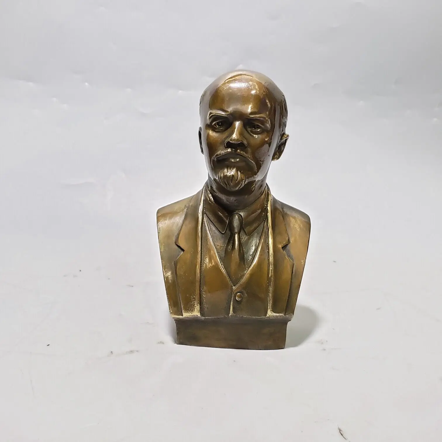 

18 cm Chinese Brass Lenin Statue Bronze man Lenin Khan Statue sculpture