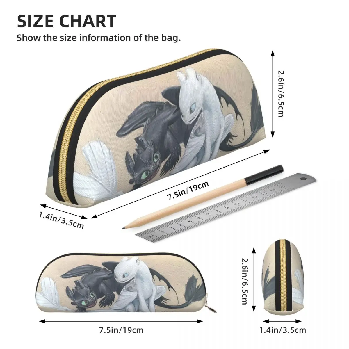 Беззубые и Lightfury пеналы, держатель для ручек, канцелярские принадлежности, большая вместительная коробка для ручек, сумка-карандаш для мальчиков и девочек, подарки