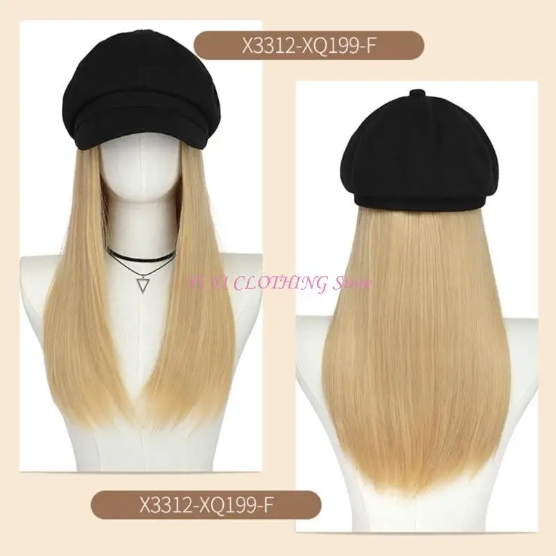 N5KF Fashion Caps with Straight Cosplay Costume Octagonal Caps Daily Wear