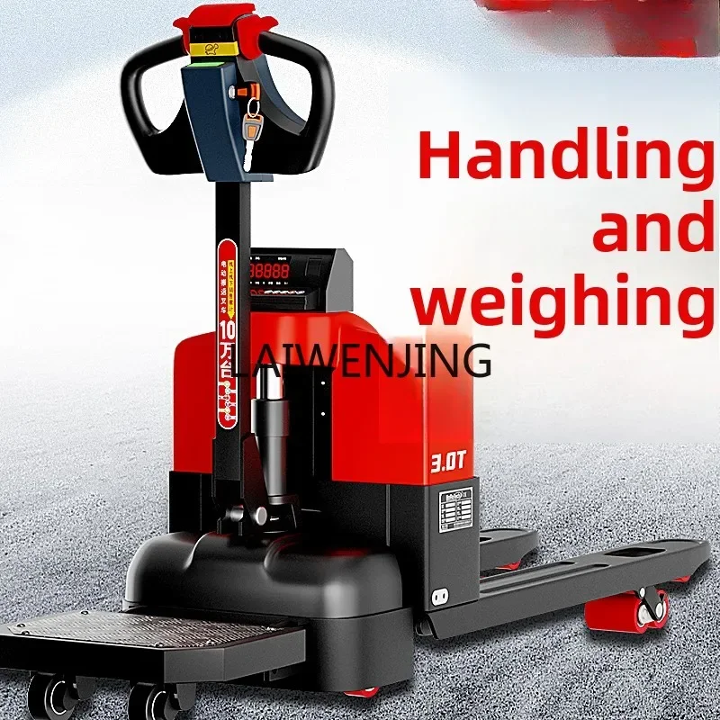 LYN automatic electric forklift 3 tons weighing factory pallet truck with scale