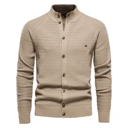 Pull cardigan en tricot pour hommes d'affaires, commerce extérieur européen et américain, nouveaux pulls transfrontaliers, automne et hiver