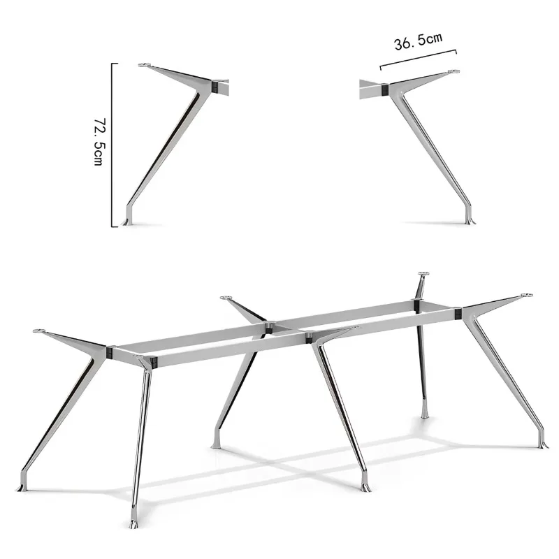 

Modern aluminum alloy metal office dining table legs die-casting process spraying coffee table bracket living room