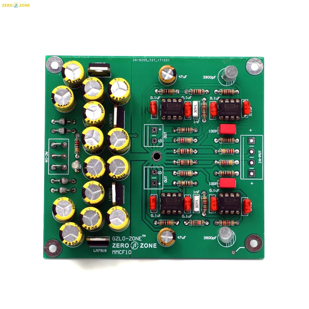 

MMCF10 Feedback Attenuation Phono Amplifier (MM Phono Amplifier) Finished Board