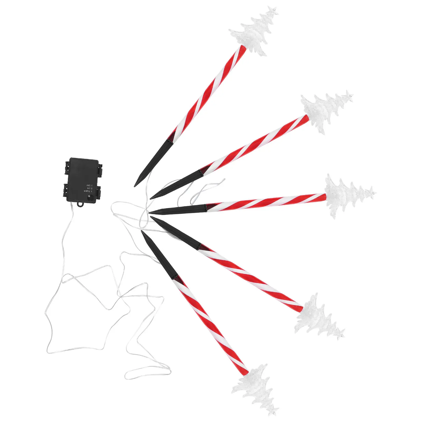 1 Set Weihnachtsbaum Lichter Outdoor Cane Licht für Garten Weg Terrasse Rasen dekorative Weihnachten Lampe Pfahl solarbetriebene Beleuchtung