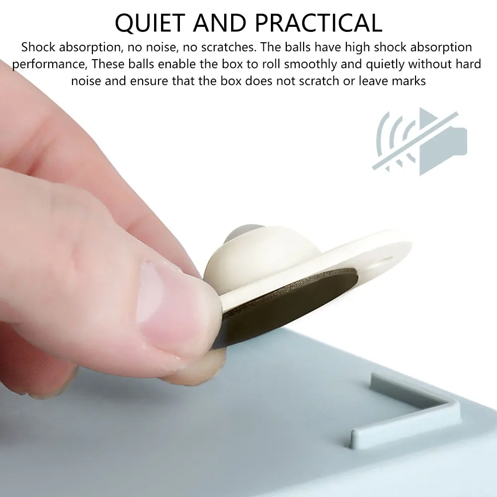 عجلة عالمية كروية كتم صوت ذاتية اللصق ، أثاث ، عجلات من الفولاذ المقاوم للصدأ ، دوران بزاوية ، 1 حبة ، 4 ، 8 ، 12